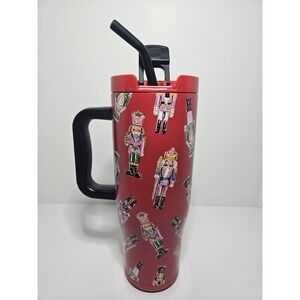 Simply Belle by Simply Southern Christmas Nutcracker 40 oz Travel Tumbler Straw